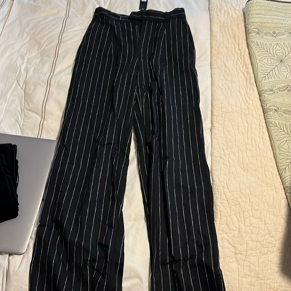 Banana republic wife leg pinstripe pant